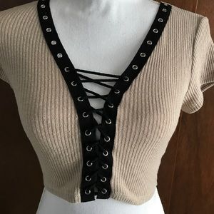 Never worn Fashion nova crop top